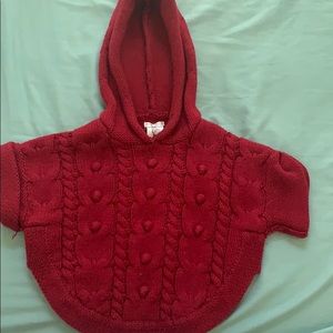 Toddler sweater cape